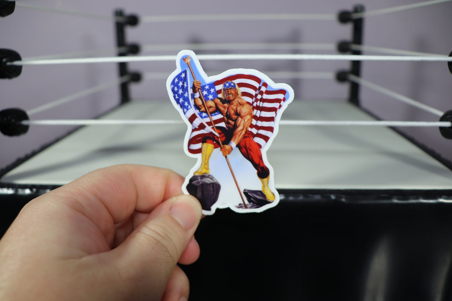 Hulk Hogan USA Sticker (Water Proof, Weather Proof, Sun Proof, Durable) (Pop Culture, Icon, America)