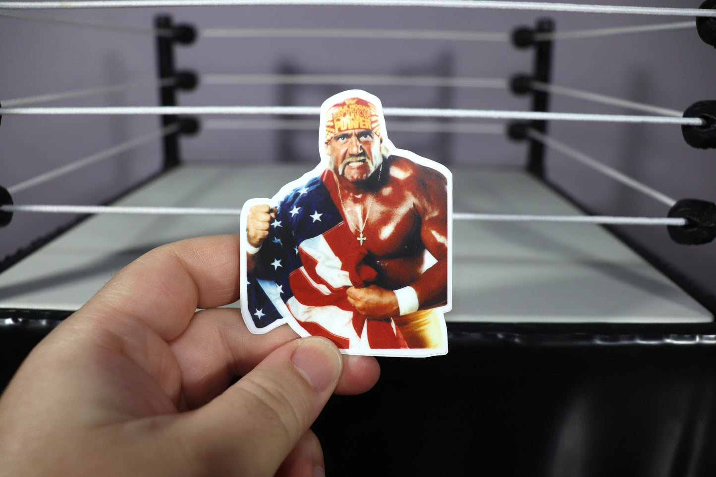 Hulk Hogan USA Sticker #2 (Ric Flair - Randy Savage - America - Ultimate Warrior - Bret Hart - Birthday - Gift - Present - Easter)