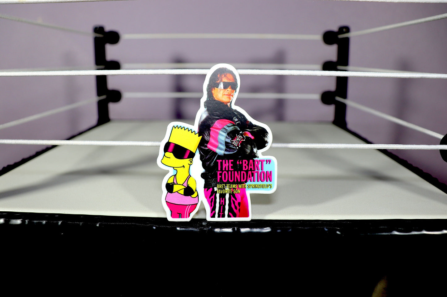 Bret Hart & Bart Sticker