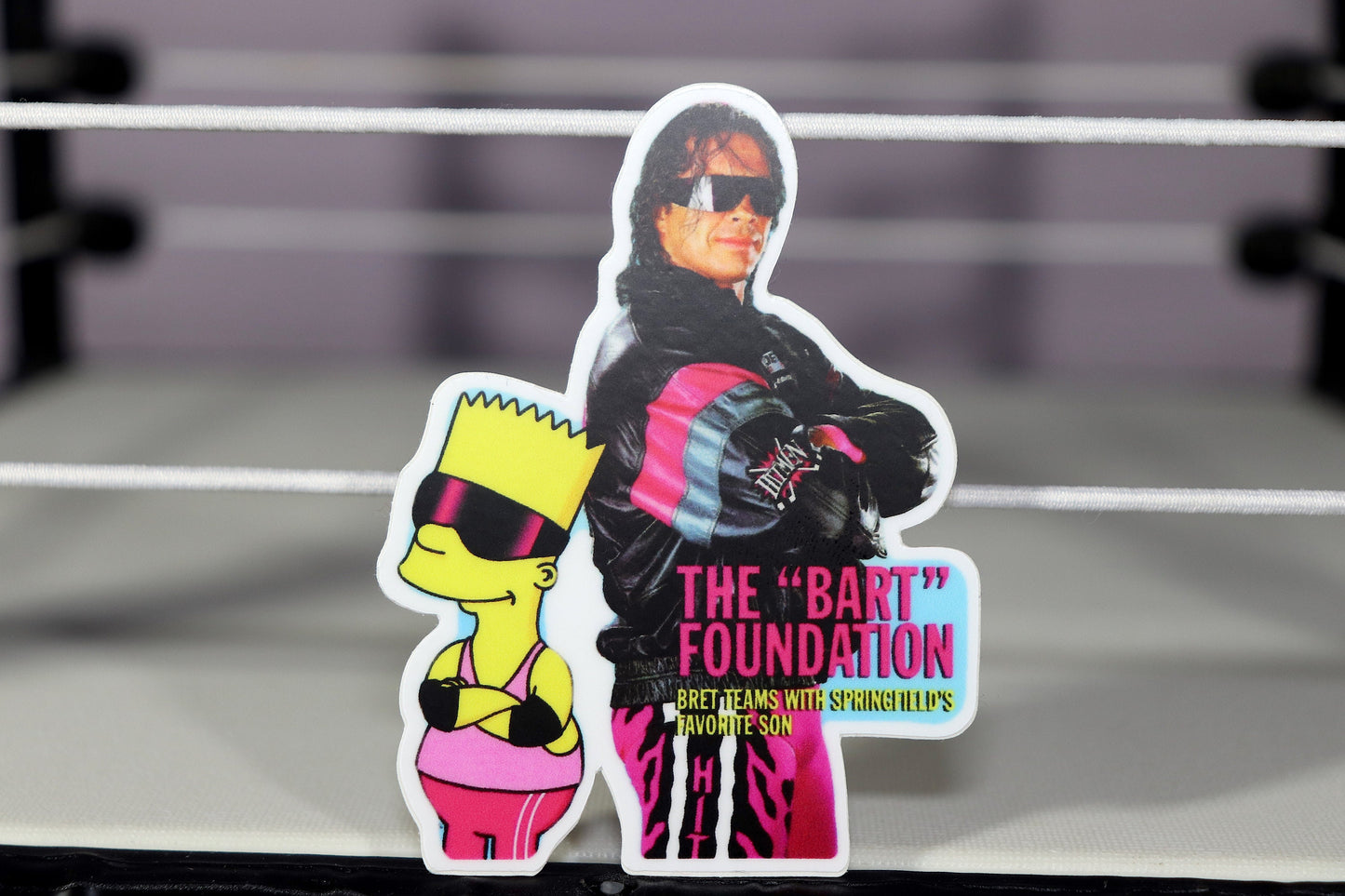 Bret Hart & Bart Sticker