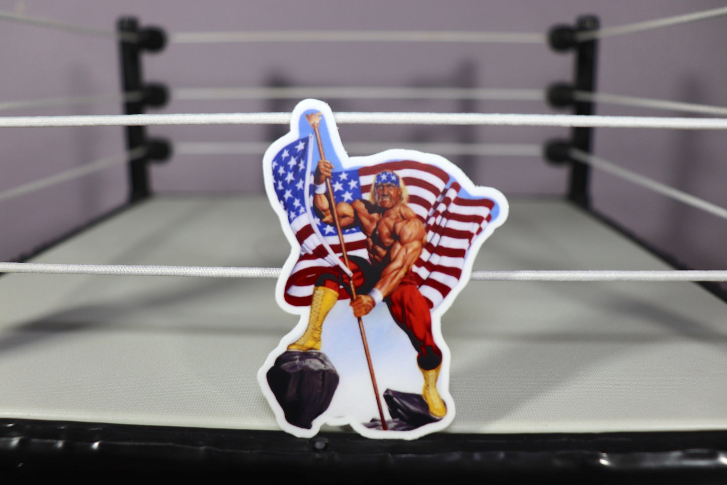 Hulk Hogan USA Sticker (Water Proof, Weather Proof, Sun Proof, Durable) (Pop Culture, Icon, America)