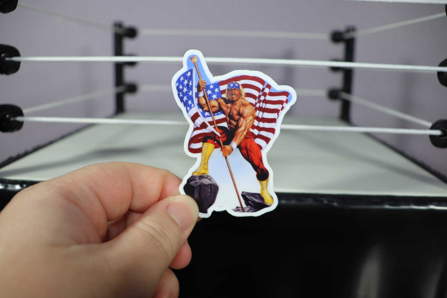 Hulk Hogan USA Sticker (Water Proof, Weather Proof, Sun Proof, Durable) (Pop Culture, Icon, America)