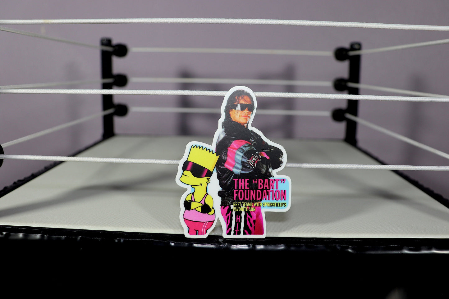 Bret Hart & Bart Sticker