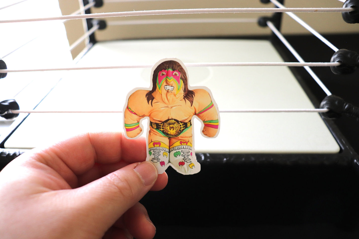 Ultimate Warrior Wrestling Buddy Sticker