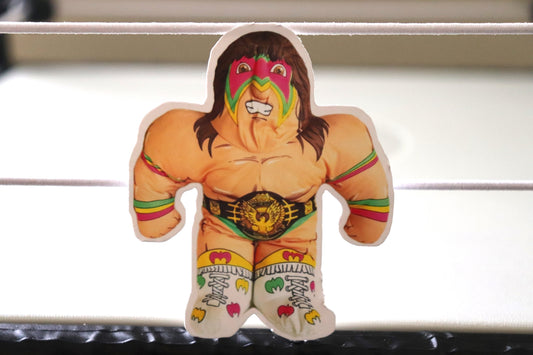 Ultimate Warrior Wrestling Buddy Sticker