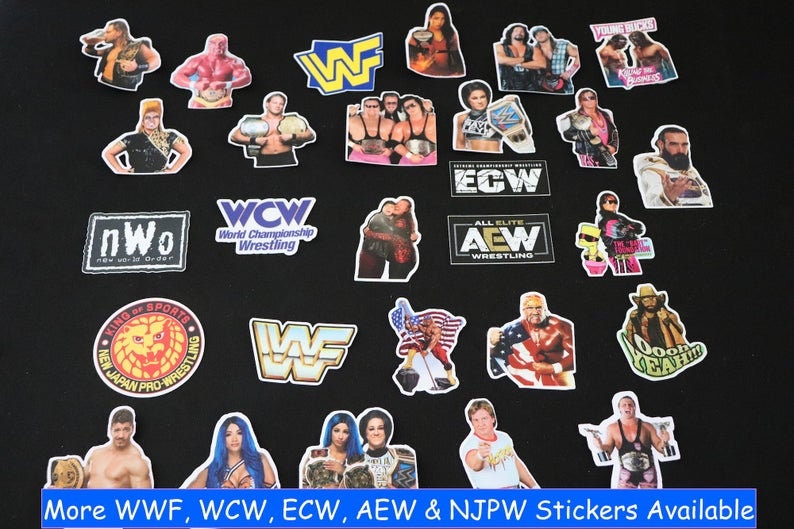 Raven Sticker No.4 [Raven - Ric Flair -  Hulk Hogan - Randy Savage - Ultimate Warrior - njpw - RVD - Vintage - Retro]