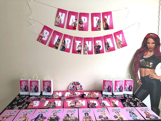 Girls Wrestling Birthday Party Decorations Package