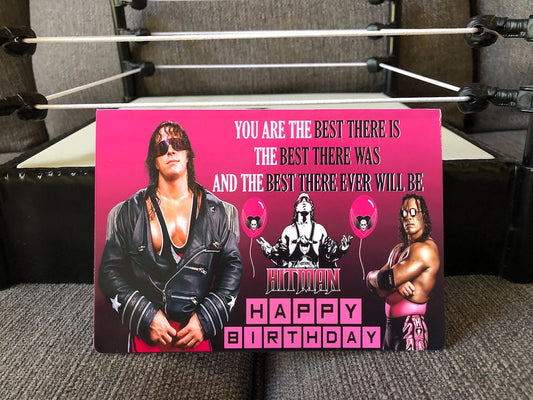 Bret Hart Happy Birthday Card