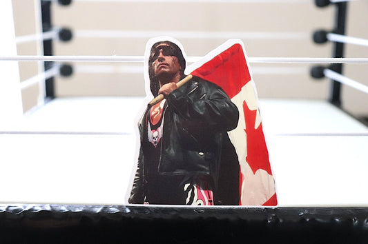 Bret Hart Canadian Flag Sticker