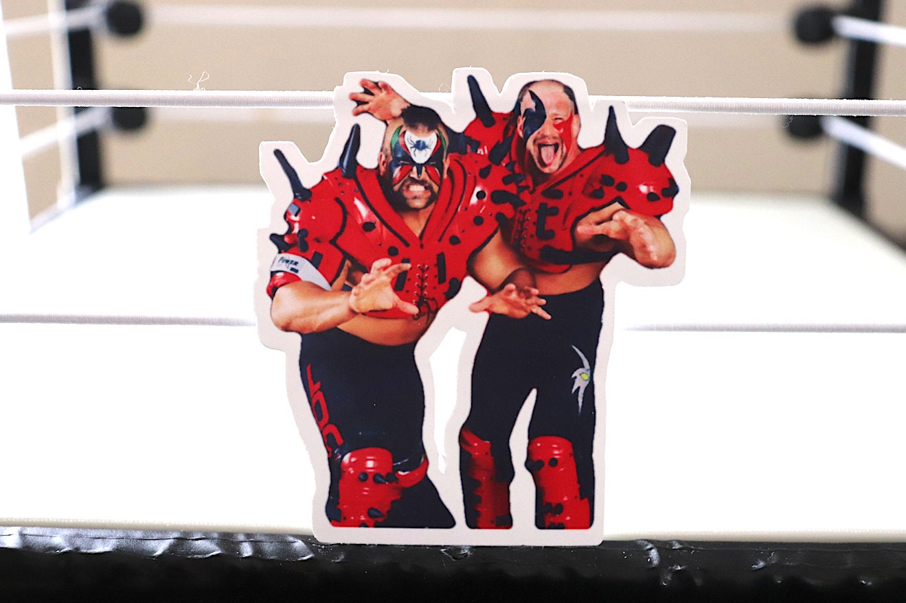 Road Warriors Sticker [Hawk and Animal - Ric Flair -  Hulk Hogan - Randy Savage - Ultimate Warrior - Bret Hart]