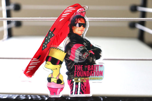 Bret Hart & Bart Acrylic Christmas Tree Ornament