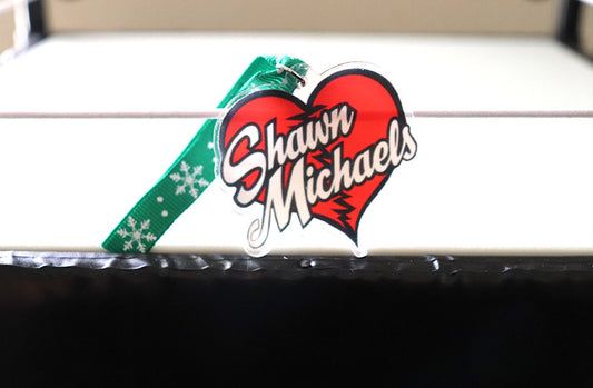 Shawn Michaels Logo Acrylic Christmas Tree Ornament (Christmas, Secret Santa, Christmas Gift, Holiday, Birthday, Hulk Hogan, Ric Flair)