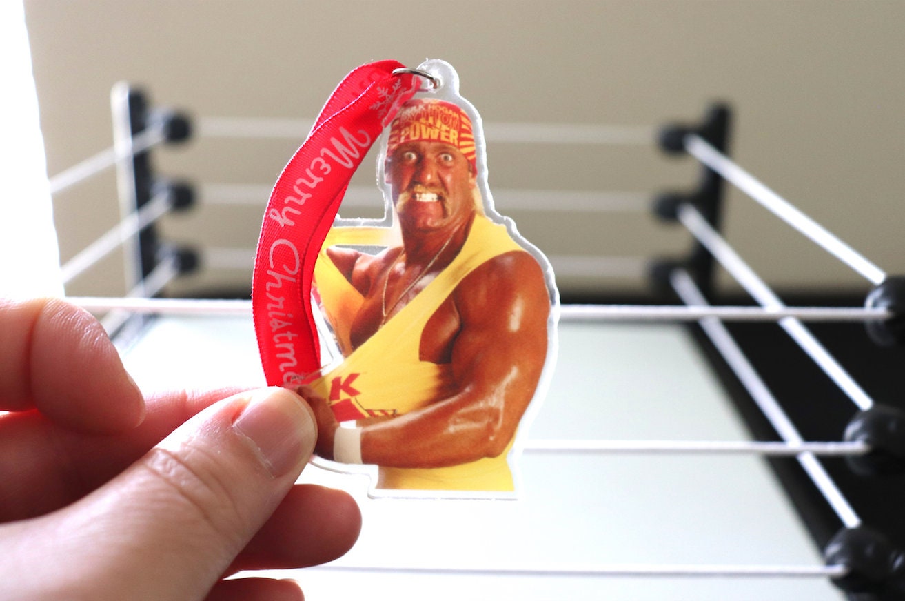 Hulk Hogan Acrylic Christmas Tree Ornament