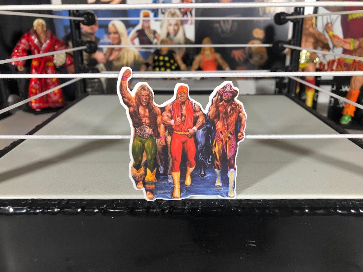 Hulk Hogan + Randy Savage + Ultimate Warrior ICONS Sticker