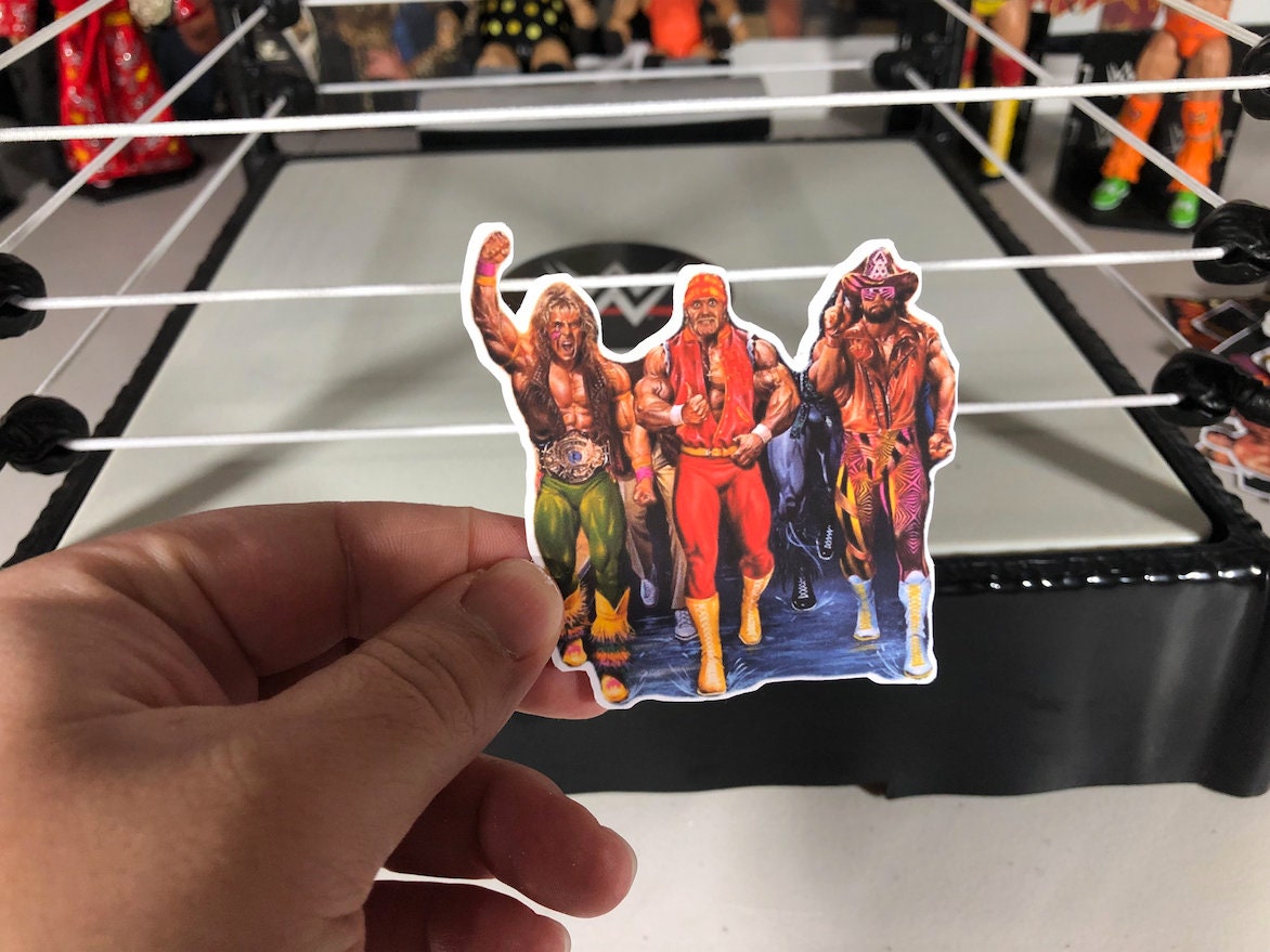 Hulk Hogan + Randy Savage + Ultimate Warrior ICONS Sticker