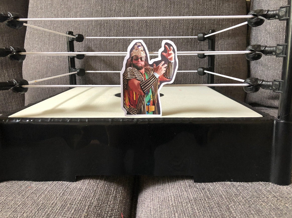 Macho Man Randy Savage Sticker 7 [Hulk Hogan - Ric Flair - Ultimate Warrior]