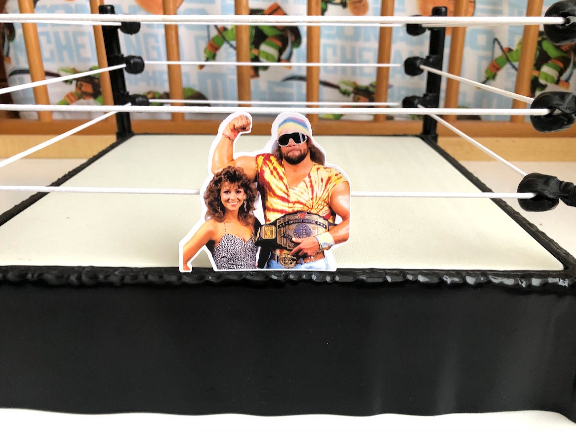 Macho Man Randy Savage Sticker 8 [Hulk Hogan - Ric Flair - Ultimate Warrior]