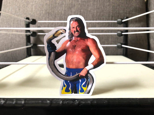 Jake Roberts Sticker No.2 [Hulk Hogan - Ric Flair - Randy Savage - Ultimate Warrior - Macho Man]