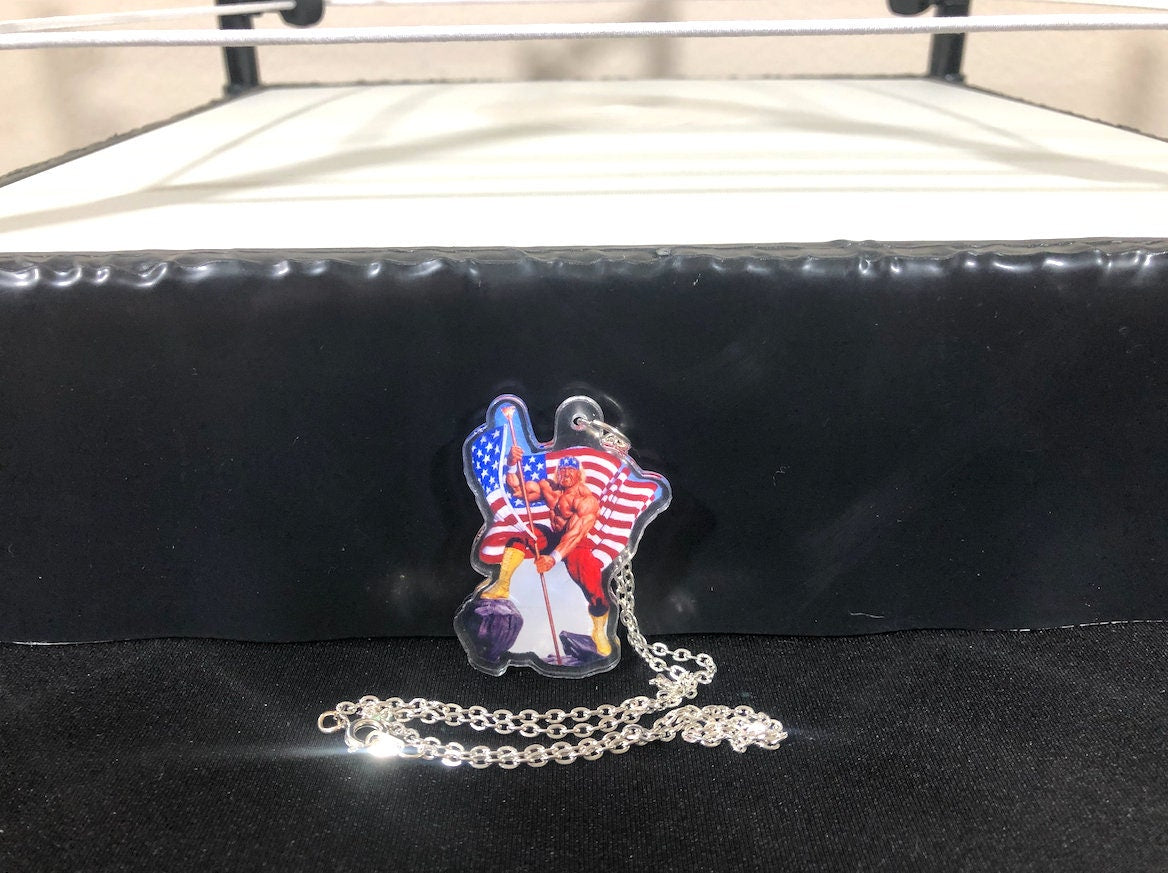 Hulk Hogan USA Necklace [Randy Savage - Ultimate Warrior - Ric Flair - Bret Hart - Necklaces - America - Jewelry]