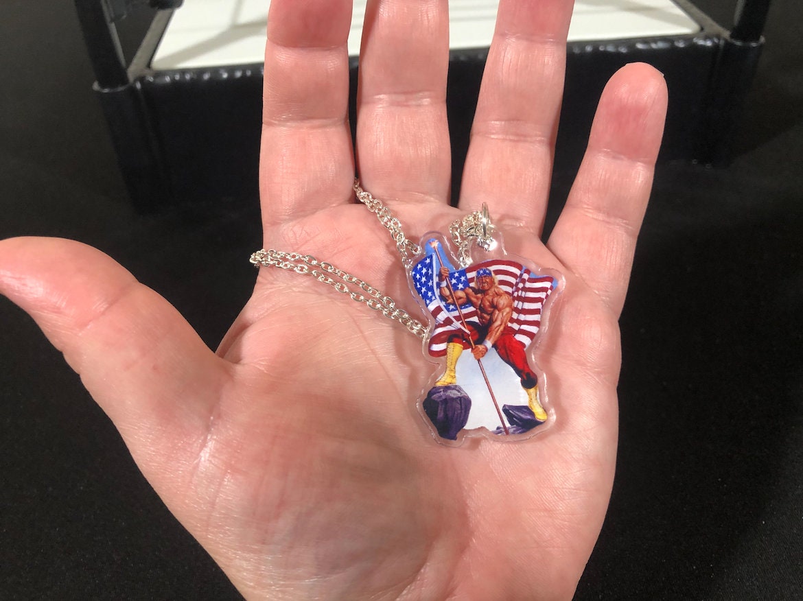 Hulk Hogan USA Necklace [Randy Savage - Ultimate Warrior - Ric Flair - Bret Hart - Necklaces - America - Jewelry]