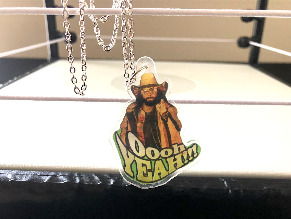 Randy Savage Necklace [Macho Man - Ultimate Warrior - Hulk Hogan - Ric Flair - Bret Hart - Necklaces - Jewelry - Father's Day Gift]