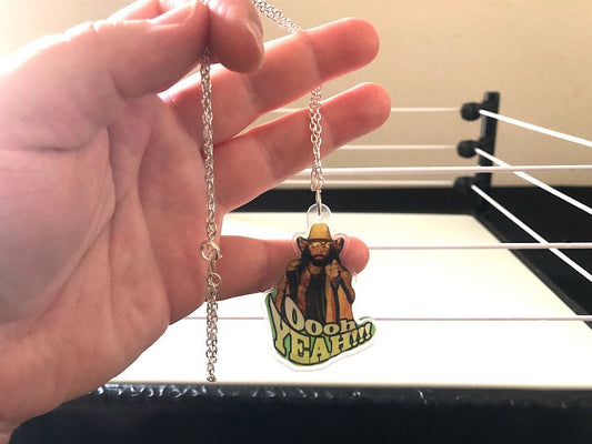 Randy Savage Necklace [Macho Man - Ultimate Warrior - Hulk Hogan - Ric Flair - Bret Hart - Necklaces - Jewelry - Father's Day Gift]