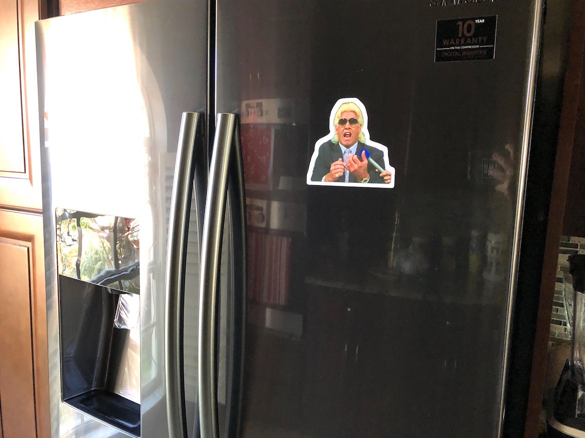 Ric Flair Magnet No.2 (Kitchen, Magnets, Cars, Fridge) [Hulk Hogan - Randy Savage - Home Decor - Birthday Gift - Love]