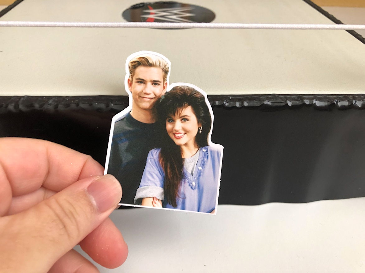 Saved By The Bell - Zack N Kelly Sticker No.2 [Valentine's Day, Valentine, Love, Pop Culture, For Her]