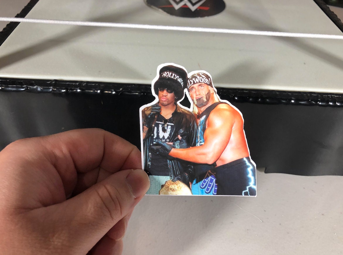 Hulk Hogan & Dennis Rodman Sticker No.3