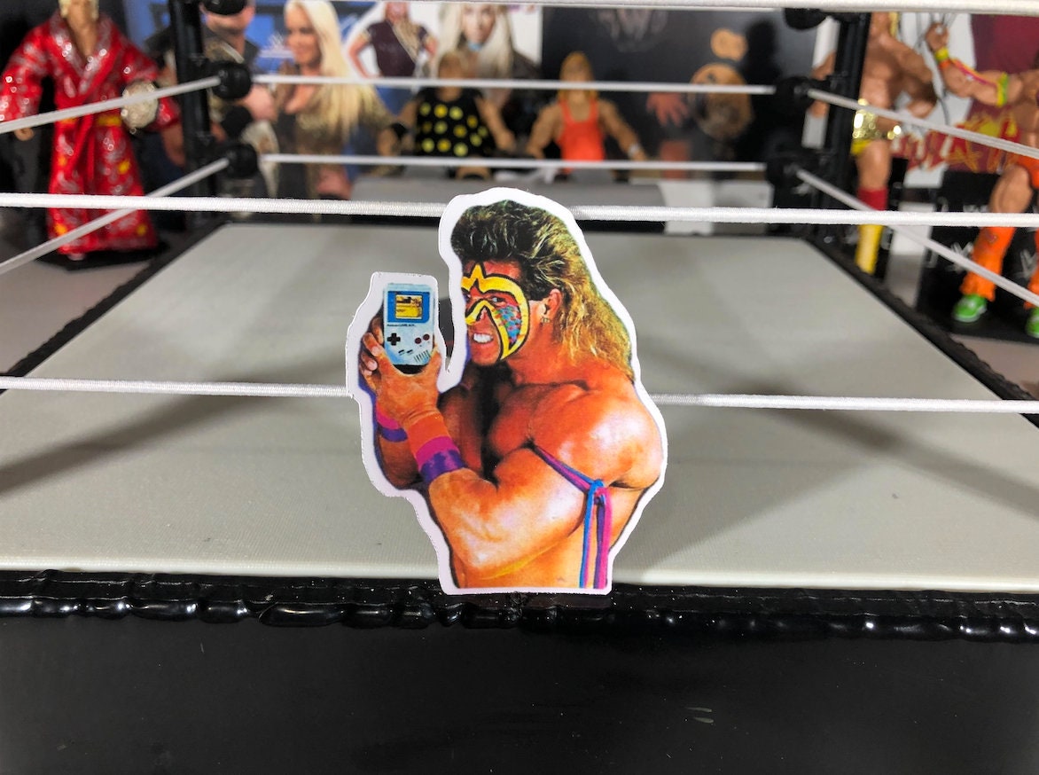 Ultimate Warrior X Gameb0y Sticker [Wrestling - Hulk Hogan - Ric Flair - Randy Savage, Ultimate Warrior, Pop Culture, 90s]