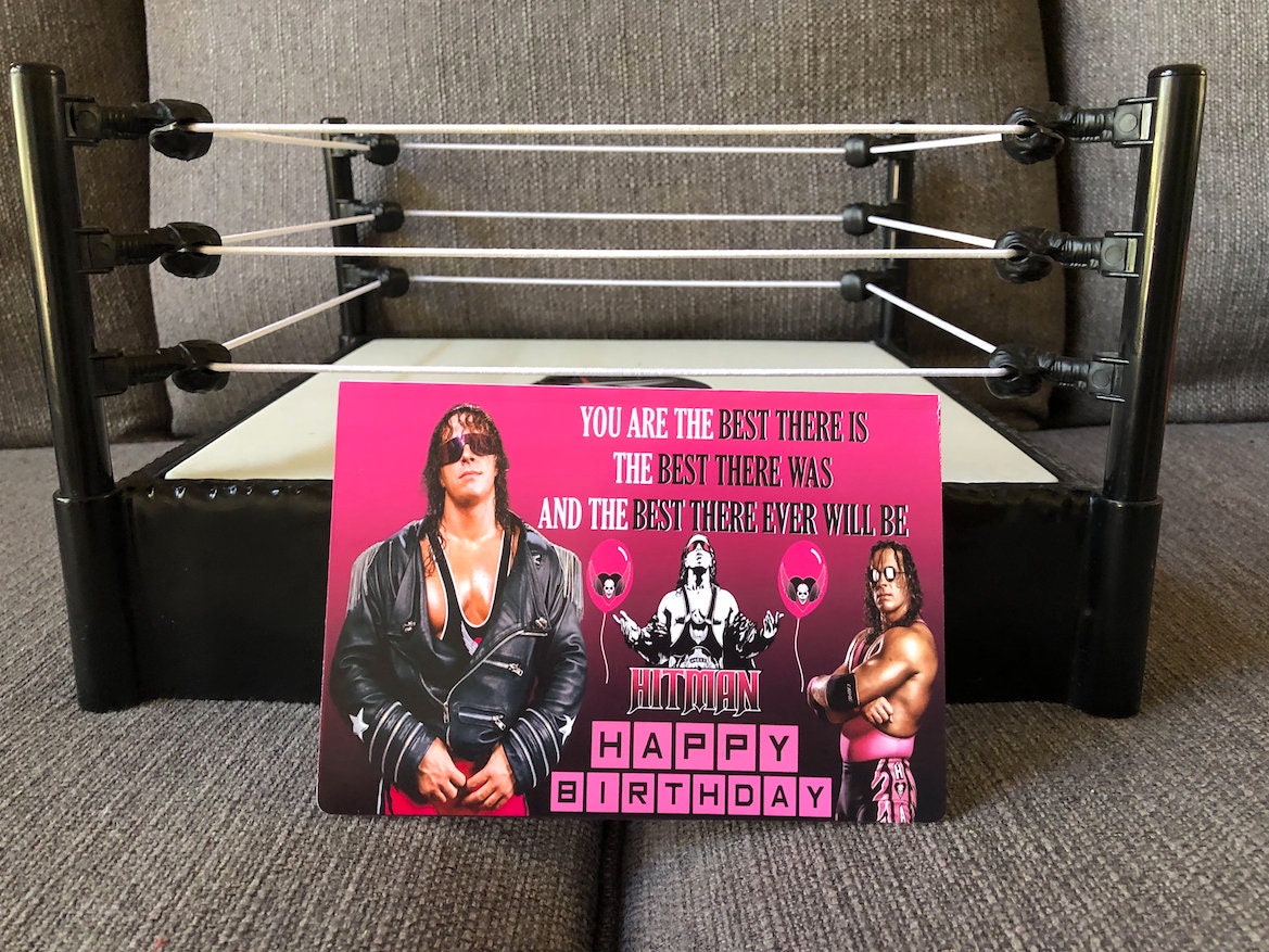 Bret Hart Happy Birthday Card