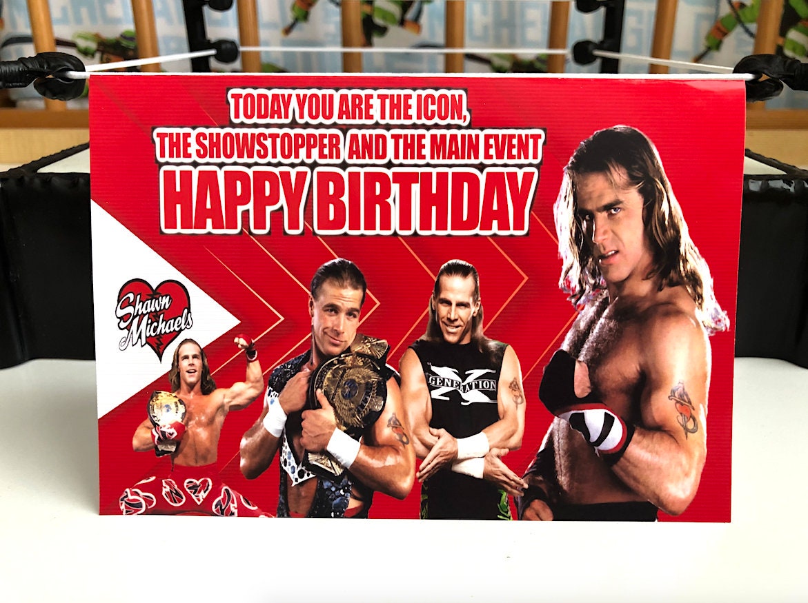 Shawn Michaels Happy Birthday Card