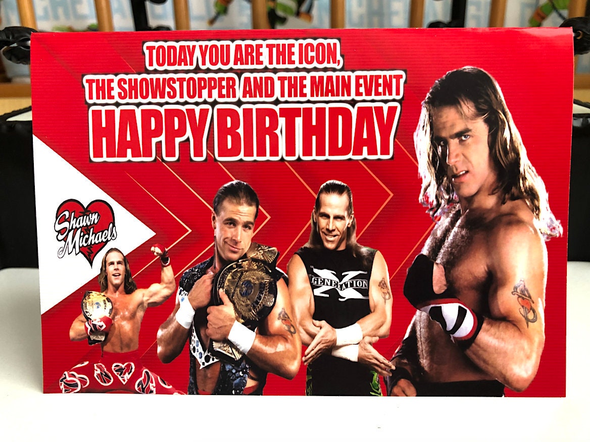 Shawn Michaels Happy Birthday Card