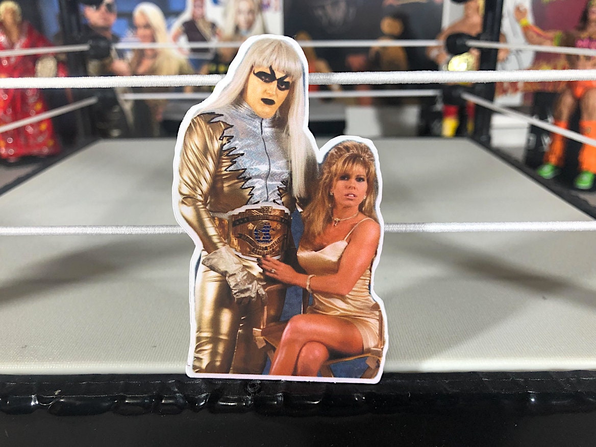 Goldust & Marlena Sticker No.2 [Dustin Rhodes - Dusty Rhodes - Hulk Hogan - Ric Flair - Randy Savage]