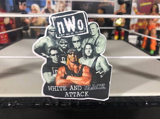 Nvv0 Sticker No.2 (Hulk Hogan - Scott Hall - Kevin Nash - Mr Perfect - Curt Hennig - Scott Steiner - Ric Flair - Randy Savage)