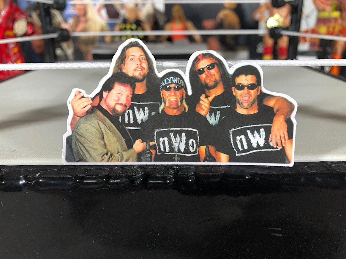 Nvv0 Sticker No.4 (Hulk Hogan - Scott Hall - Kevin Nash - Ted Dibiase - Ric Flair - Randy Savage - njpw - Macho Man)