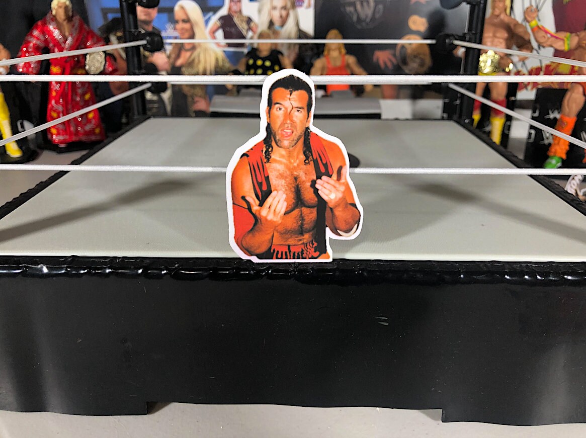 Scott Hall Sticker [Ric Flair -  Hulk Hogan - Randy Savage - Ultimate Warrior - Kevin Nash]