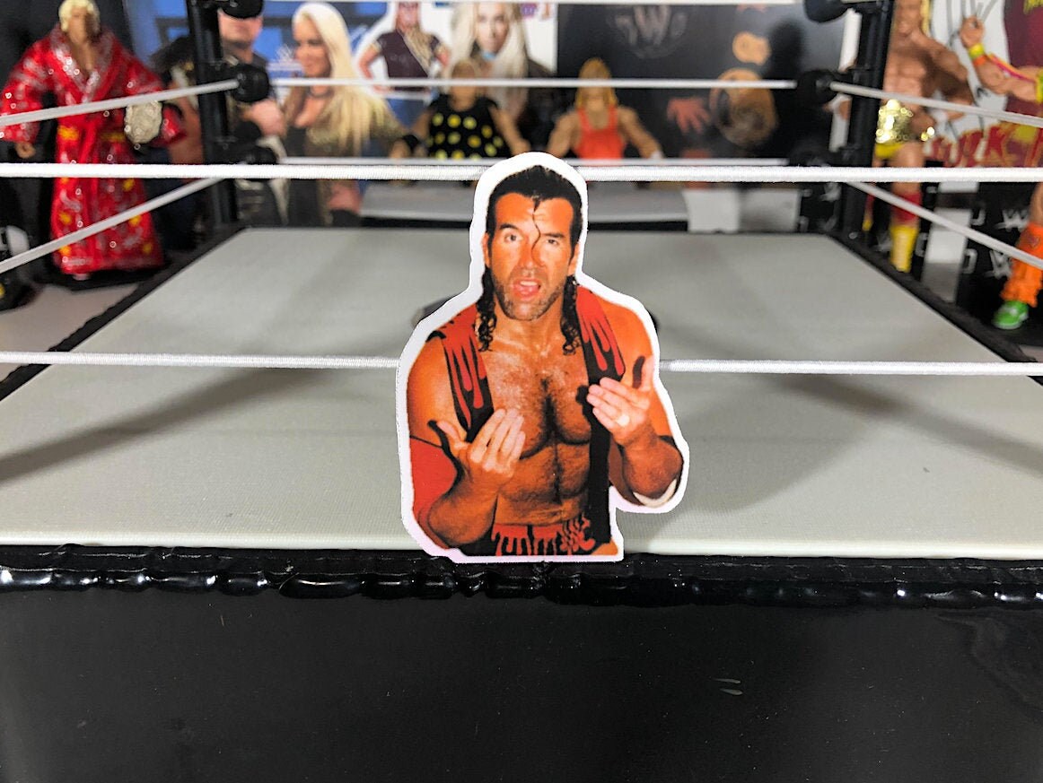 Scott Hall Sticker [Ric Flair -  Hulk Hogan - Randy Savage - Ultimate Warrior - Kevin Nash]