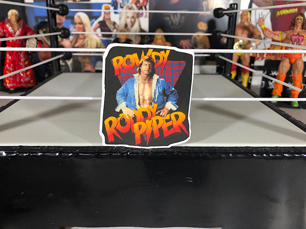 Rowdy Roddy Piper Sticker No.2 [Hot Rod - Wrestling - Ric Flair - Randy Savage - Ultimate Warrior - Hulk Hogan - Dusty Rhodes]