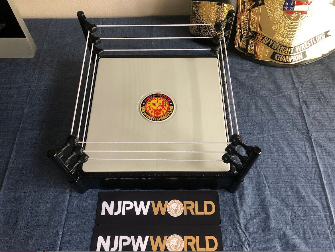 NJPW Ring Stickers [For Wrestling Toy Rings] [Hulk Hogan - Bret Hart - Ric Flair - Randy Savage - Shawn Michaels - Action Figures]