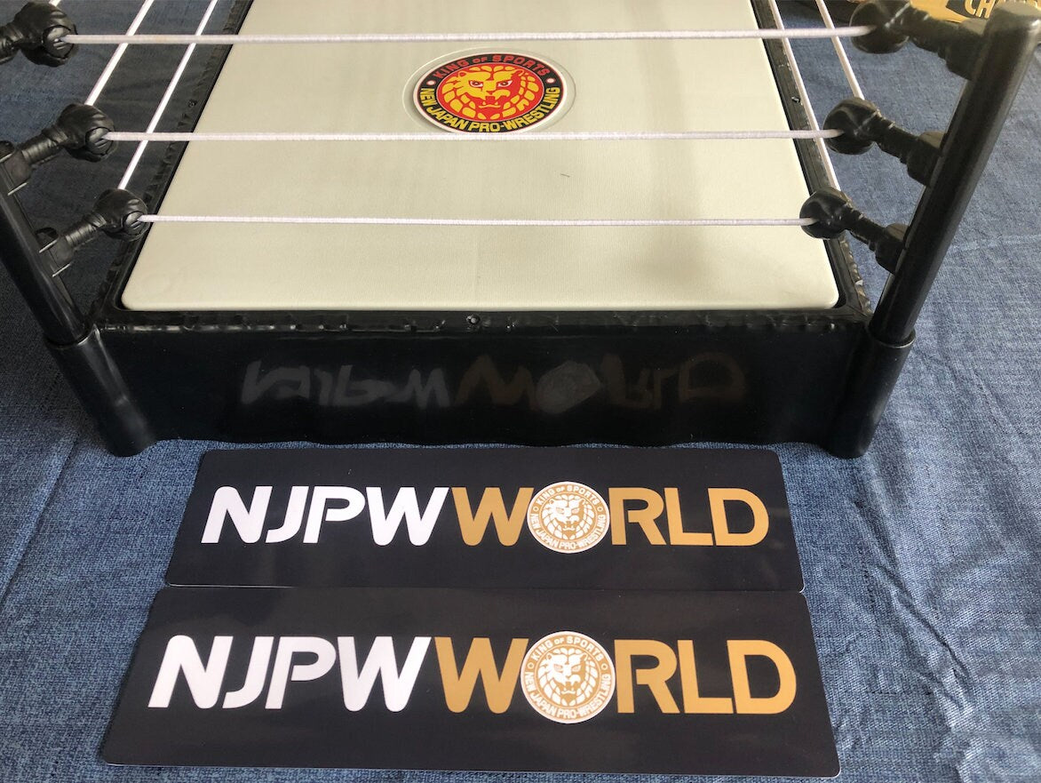 NJPW Ring Stickers [For Wrestling Toy Rings] [Hulk Hogan - Bret Hart - Ric Flair - Randy Savage - Shawn Michaels - Action Figures]