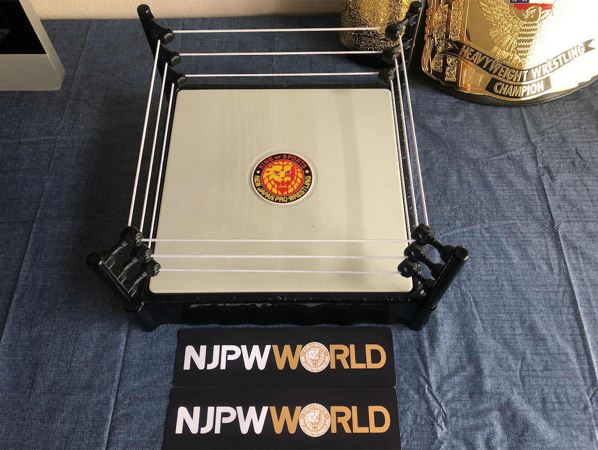 NJPW Ring Stickers [For Wrestling Toy Rings] [Hulk Hogan - Bret Hart - Ric Flair - Randy Savage - Shawn Michaels - Action Figures]