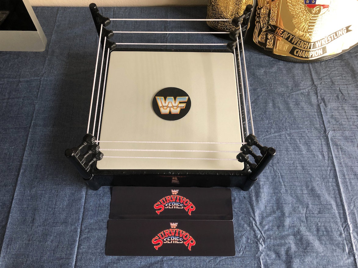 Surv1v0r SRZ Ring Stickers [For Wrestling Toy Rings] [Hulk Hogan - Bret Hart - Ric Flair - Action Figures - Father's Day - Birthday - Gift]