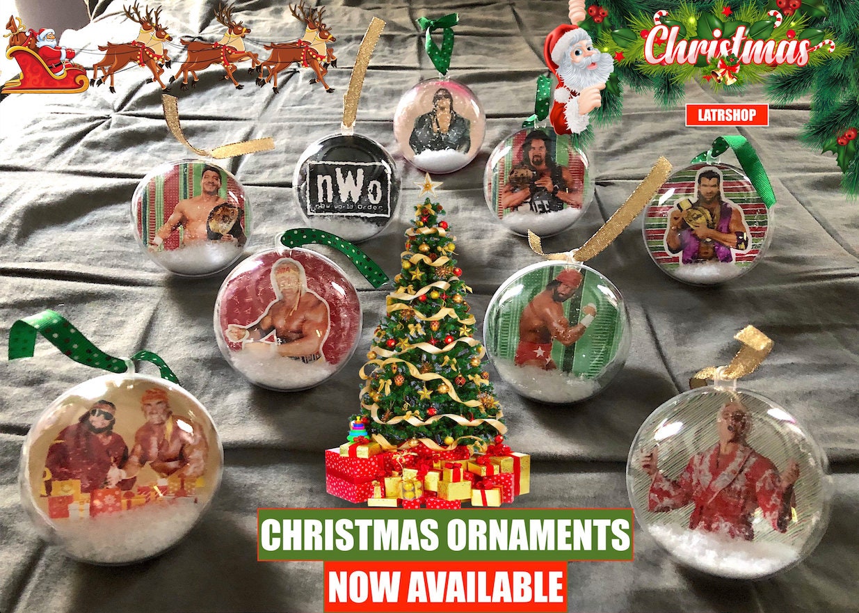 Ultimate Warrior "Buddy" Acrylic Christmas Tree Ornament