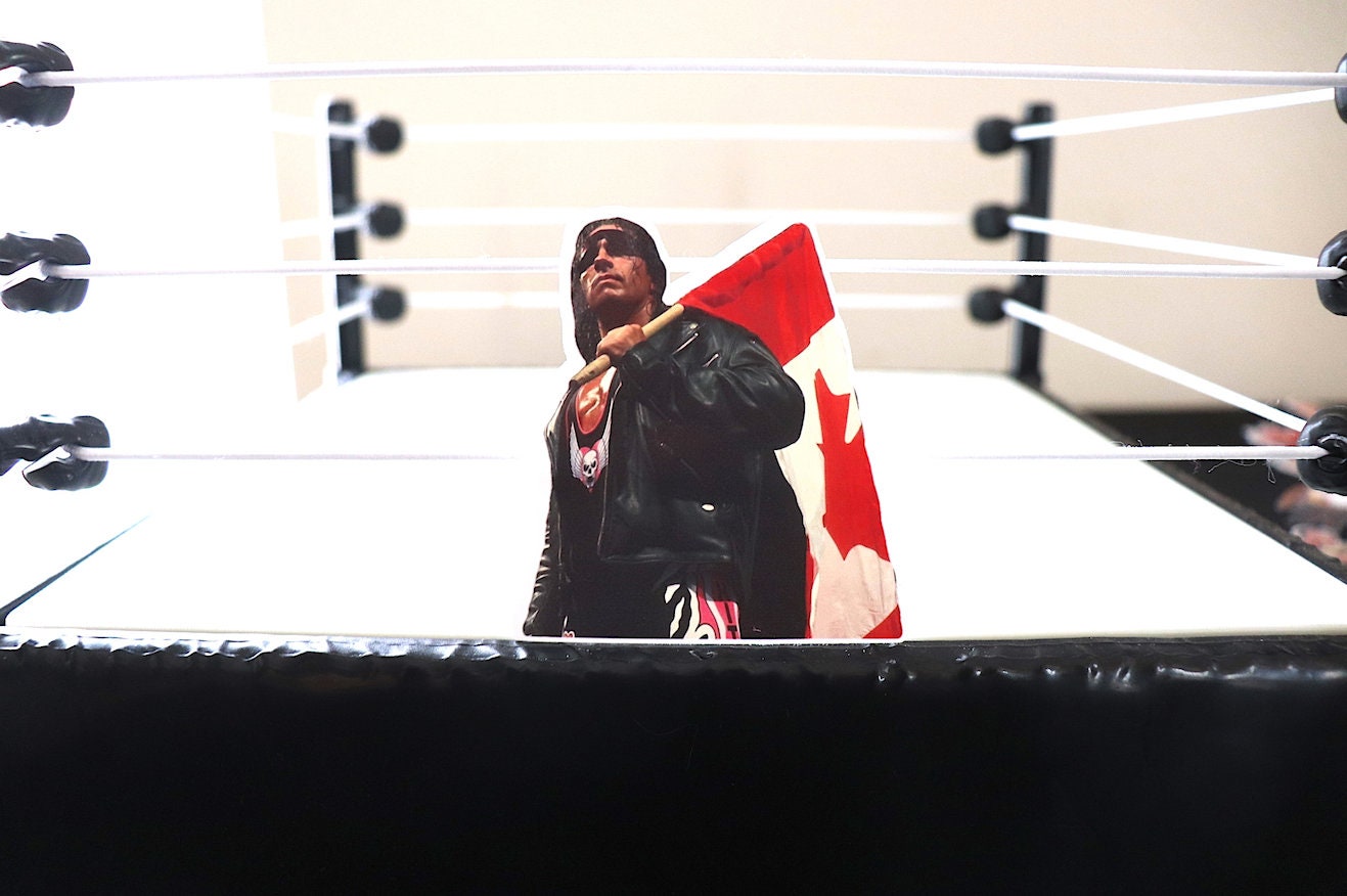 Bret Hart Canadian Flag Sticker