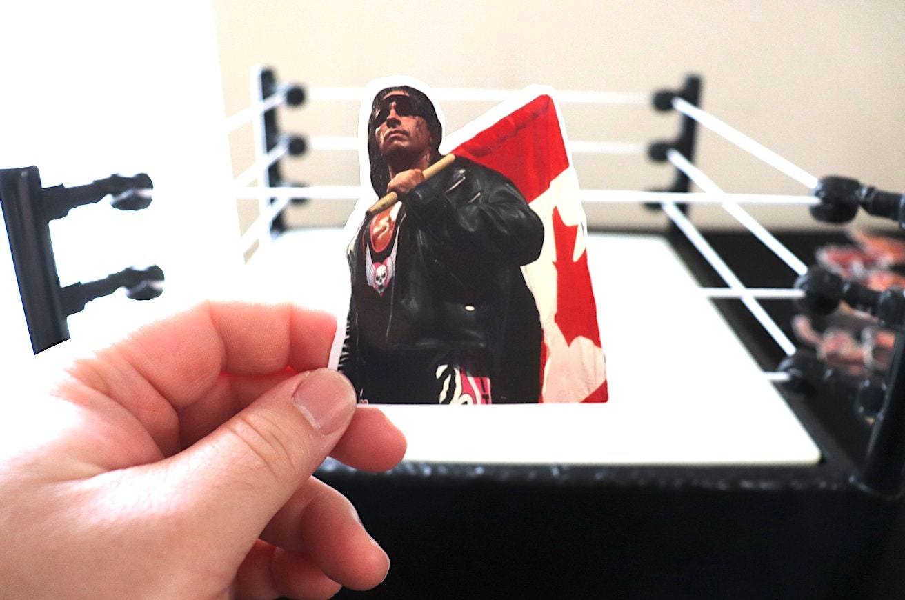 Bret Hart Canadian Flag Sticker