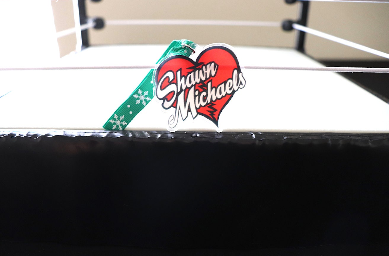 Shawn Michaels Logo Acrylic Christmas Tree Ornament (Christmas, Secret Santa, Christmas Gift, Holiday, Birthday, Hulk Hogan, Ric Flair)