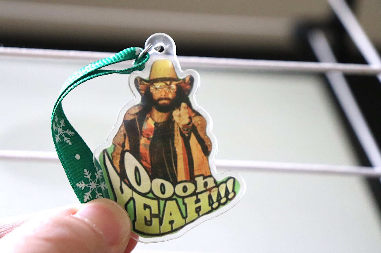 Randy Savage Acrylic Christmas Tree Ornament