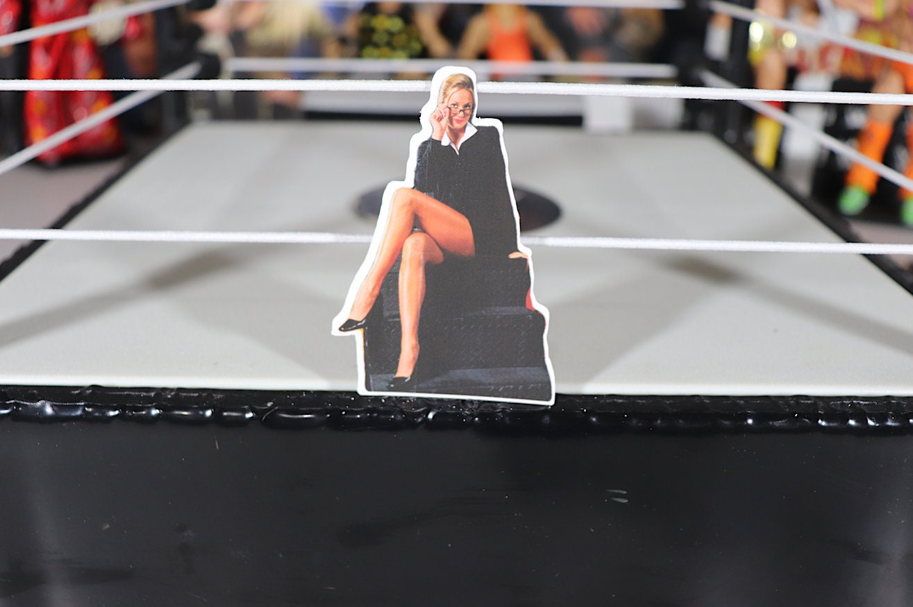 Stacy Keibler Sticker [Hulk Hogan - Ric Flair - Randy Savage - Ultimate Warrior - Bret Hart - Shawn Michaels]