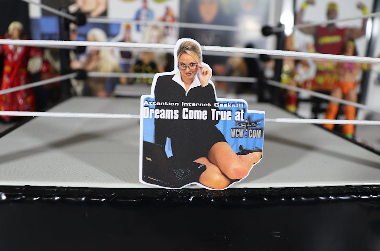 Stacy Keibler Sticker No.3 [Hulk Hogan - Ric Flair - Randy Savage - Ultimate Warrior - Bret Hart - Torrie Wilson]